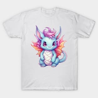 Kawaii Dragon Drawing T-Shirt